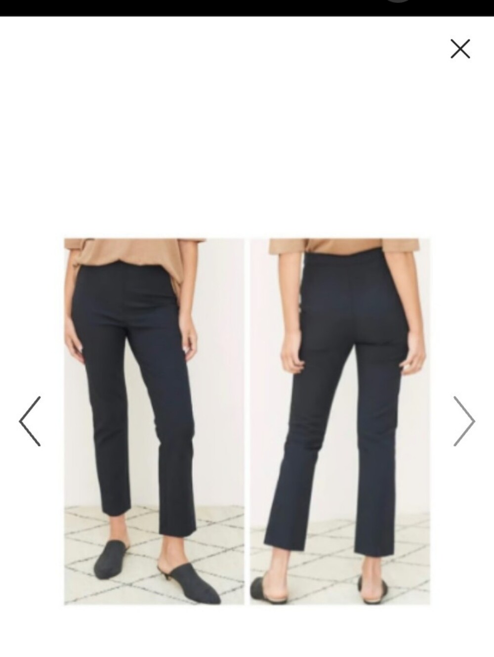NWOT: JENNI KAYNE; SLIM TROUSER, BLACK, SZ: 6.